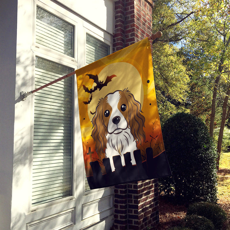 Halloween Cavalier Spaniel Flag Canvas House Size BB1782CHF