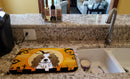 Halloween Cavalier Spaniel Dish Drying Mat Absorbent Dish Drying Mat Pad for Kitchen Counter Dish Drainer Mat for Countertop, 14 x 21", Multicolor