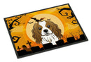 Halloween Cavalier Spaniel Doormat Indoor Outdoor 18H X 27W Front Door Mat Rugs for Entryway, Non Slip Washable
