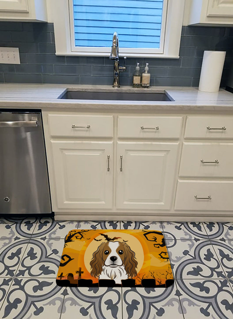 Halloween Cavalier Spaniel Machine Washable Memory Foam Mat BB1782RUG