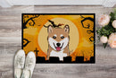 Halloween Shiba Inu Doormat Indoor Outdoor 24H X 36W Front Door Mat Rugs for Entryway, Non Slip Washable Low Pile,