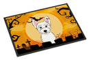 Halloween Westie Doormat Indoor Outdoor 24H X 36W Front Door Mat Rugs for Entryway, Non Slip Washable Low Pile,