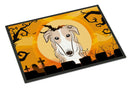 Halloween Borzoi Doormat Indoor Outdoor 18H X 27W Front Door Mat Rugs for Entryway, Non Slip Washable