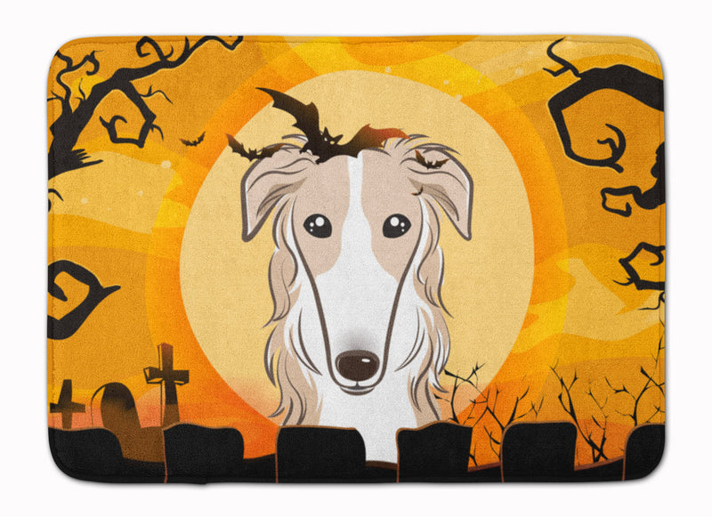 Halloween Borzoi Machine Washable Memory Foam Mat BB1786RUG