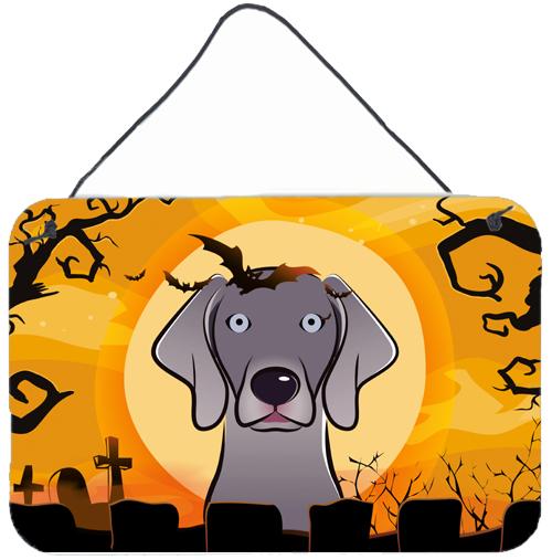 Halloween Weimaraner Wall or Door Hanging Prints BB1789DS812