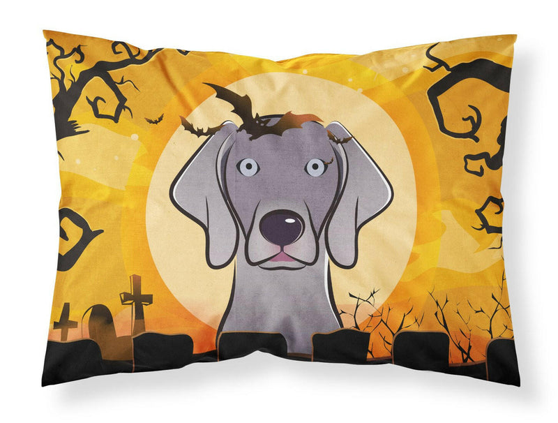 Halloween Weimaraner Fabric Standard Pillowcase BB1789PILLOWCASE