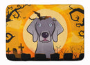 Halloween Weimaraner Machine Washable Memory Foam Mat BB1789RUG
