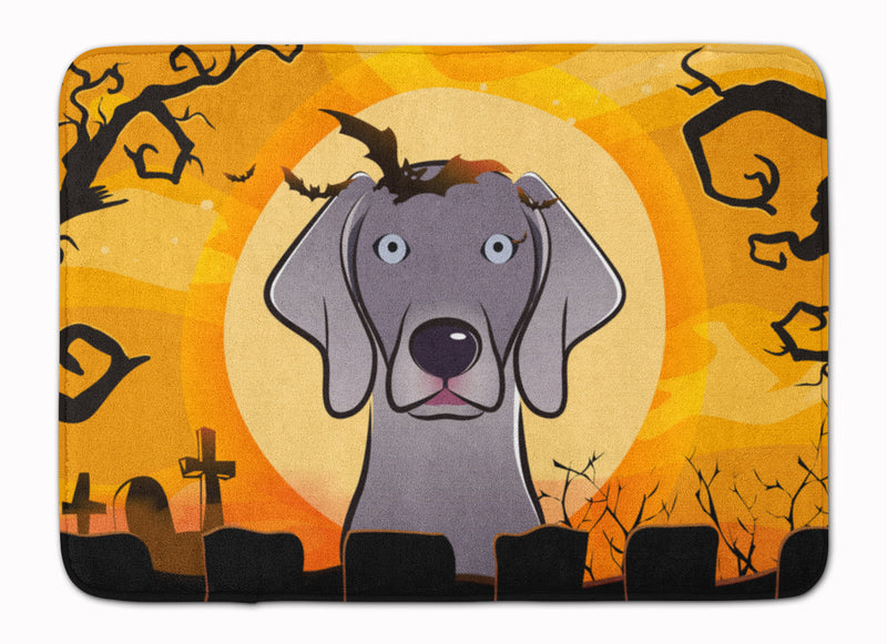 Halloween Weimaraner Machine Washable Memory Foam Mat BB1789RUG