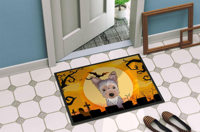 Halloween Yorkie Puppy Indoor or Outdoor Mat 24x36 BB1790JMAT