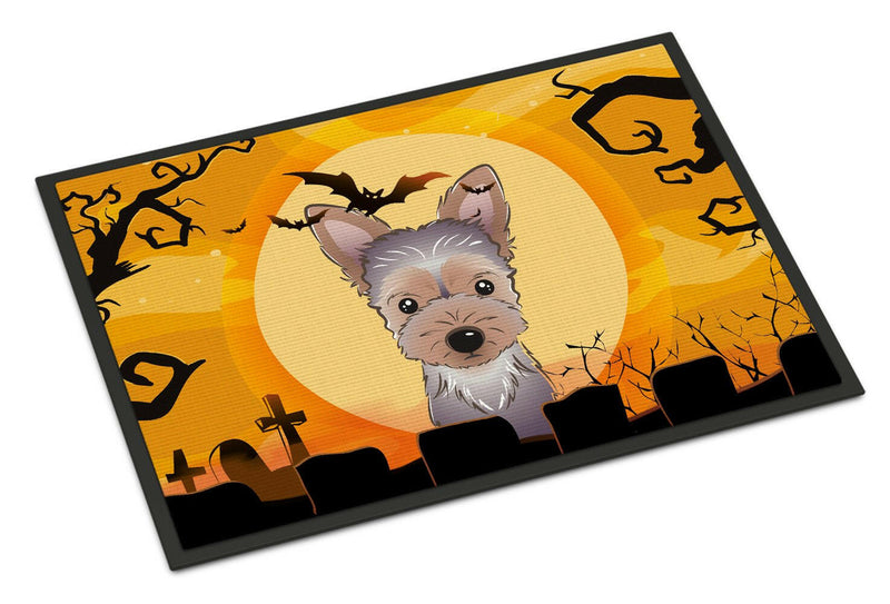 Halloween Yorkie Puppy Indoor or Outdoor Mat 24x36 BB1790JMAT