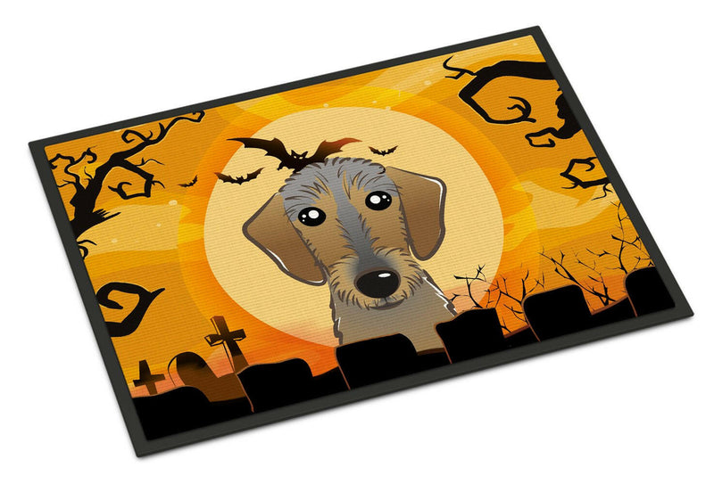 Halloween Wirehaired Dachshund Indoor or Outdoor Mat 24x36 BB1791JMAT