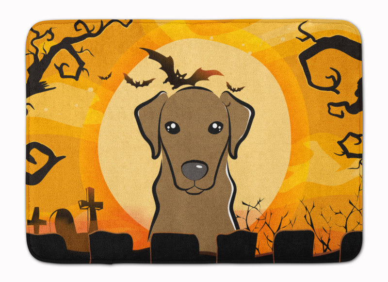 Halloween Chocolate Labrador Machine Washable Memory Foam Mat BB1792RUG