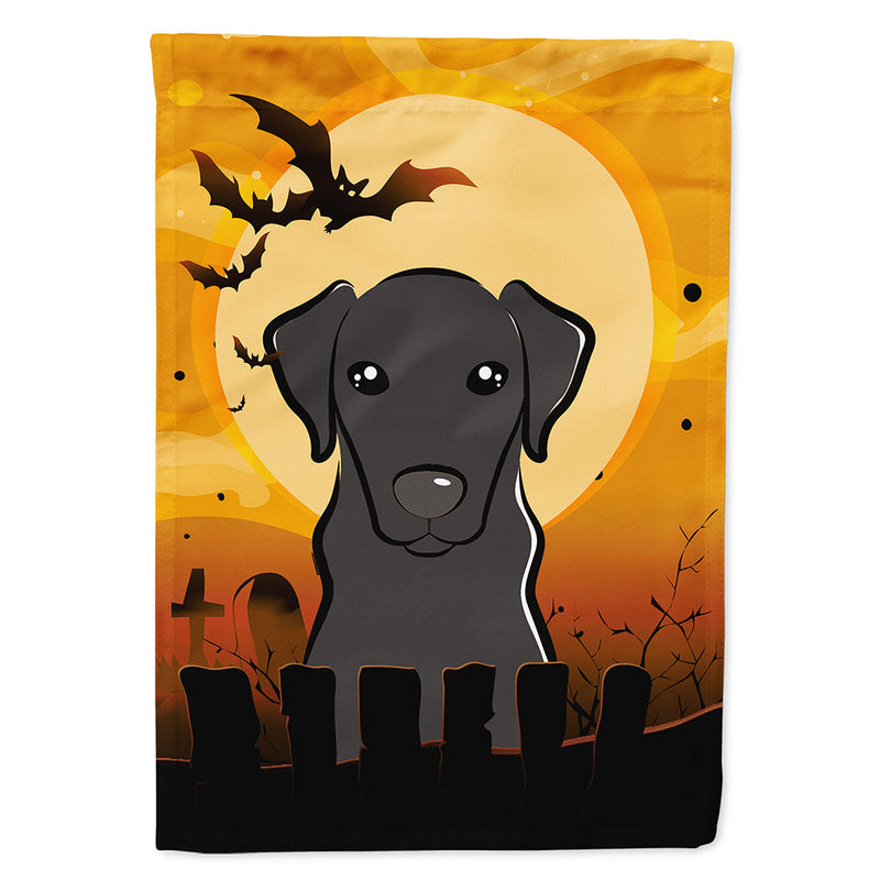 Halloween Black Labrador Flag Canvas House Size BB1793CHF