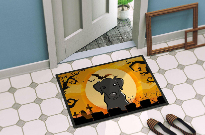 Halloween Black Labrador Indoor or Outdoor Mat 24x36 BB1793JMAT