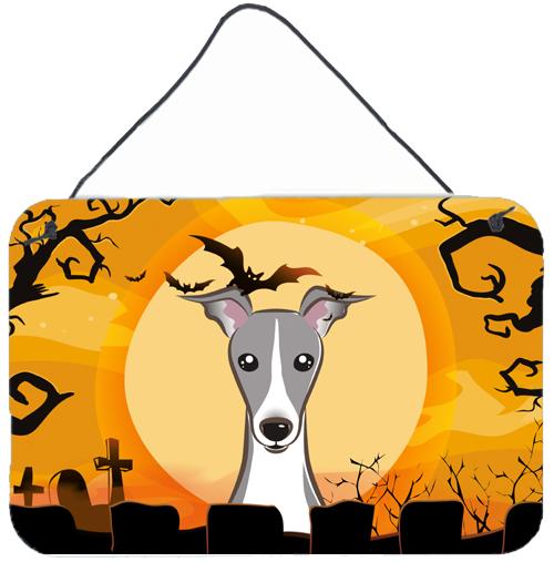 Halloween Italian Greyhound Wall or Door Hanging Prints BB1794DS812