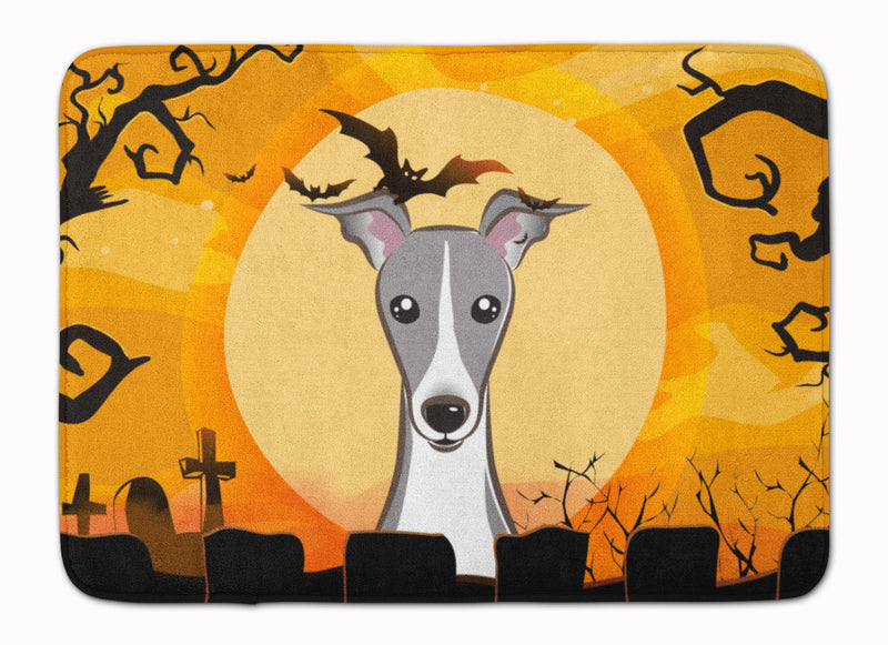 Halloween Italian Greyhound Machine Washable Memory Foam Mat BB1794RUG