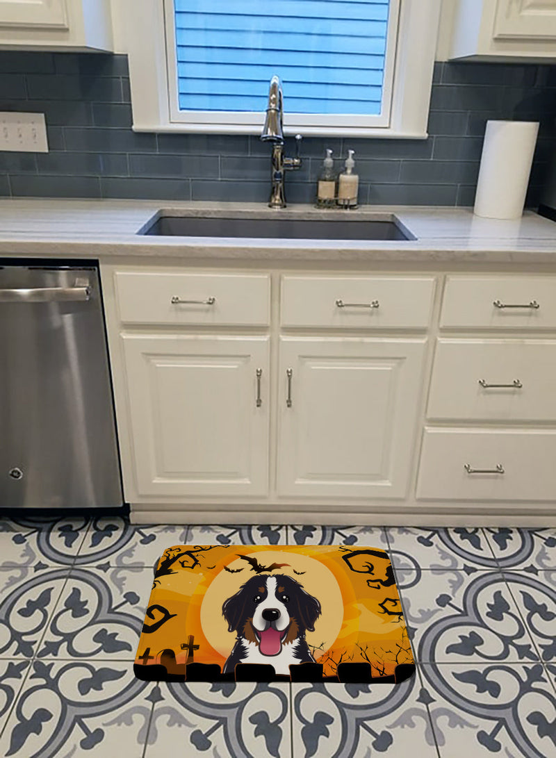 Halloween Bernese Mountain Dog Machine Washable Memory Foam Mat BB1795RUG