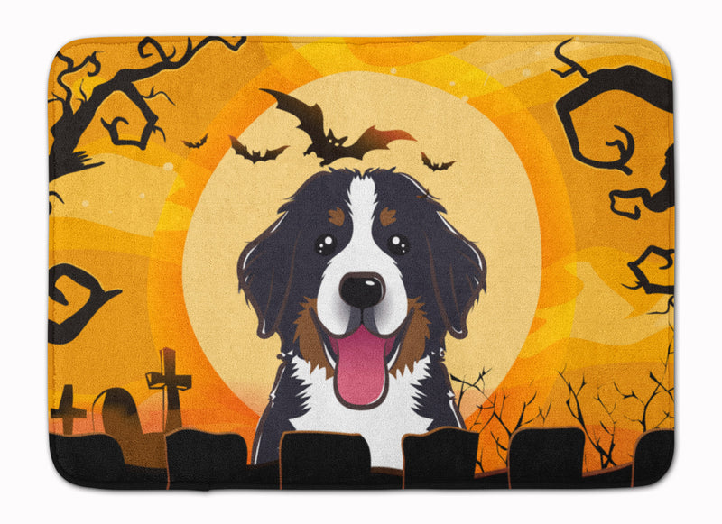 Halloween Bernese Mountain Dog Machine Washable Memory Foam Mat BB1795RUG