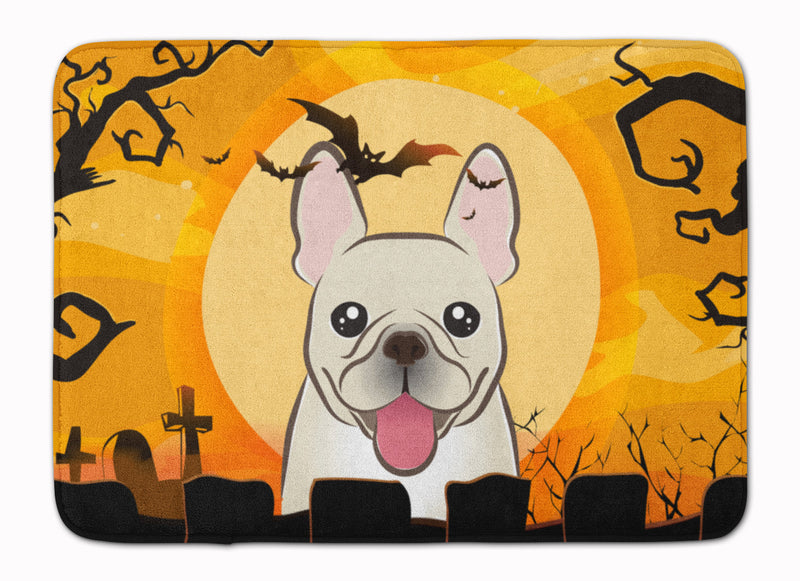 Halloween French Bulldog Machine Washable Memory Foam Mat BB1796RUG