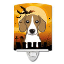 Halloween Beagle Ceramic Night Light Compact, UL-Certified, Ideal for Bedroom, Bathroom, Nursery, Hallway, Kitchen, 6x4x3, Multicolor