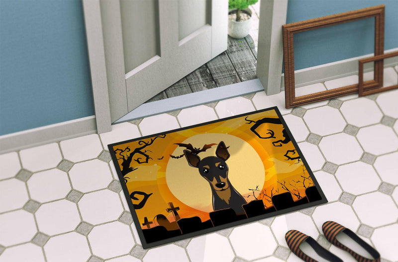 Halloween Min Pin Indoor or Outdoor Mat 24x36 BB1798JMAT