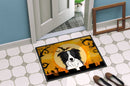 Halloween Border Collie Doormat Indoor Outdoor 24H X 36W Front Door Mat Rugs for Entryway, Non Slip Washable Low Pile,