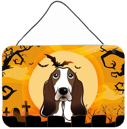 Halloween Basset Hound Wall or Door Hanging Prints BB1801DS812