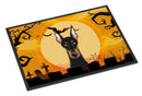 Halloween Doberman Doormat Indoor Outdoor 18H X 27W Front Door Mat Rugs for Entryway, Non Slip Washable