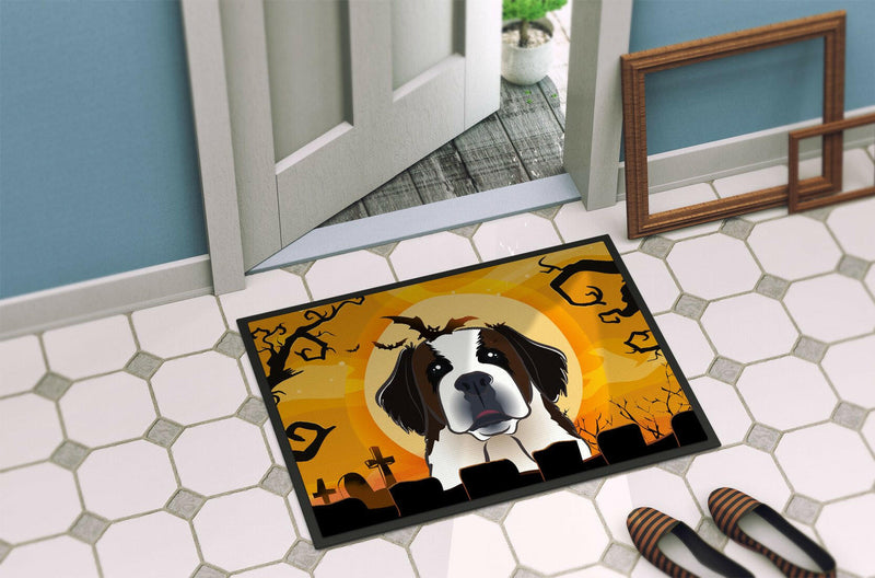 Halloween Saint Bernard Indoor or Outdoor Mat 24x36 BB1804JMAT