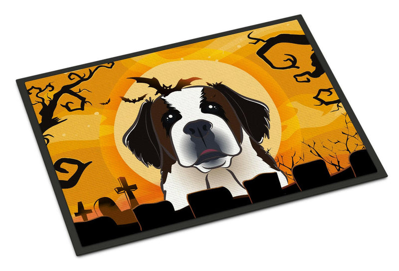 Halloween Saint Bernard Indoor or Outdoor Mat 24x36 BB1804JMAT