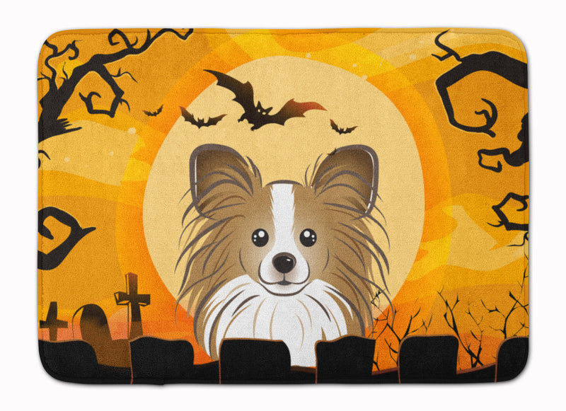 Halloween Papillon Machine Washable Memory Foam Mat BB1806RUG