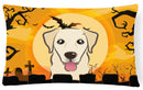 Halloween Golden Retriever Decorative Throw Pillow 12x16 Indoor Outdoor Accent Cushion, Fabric Cover with Insert for Sofa, Bed, Porch & Living Room