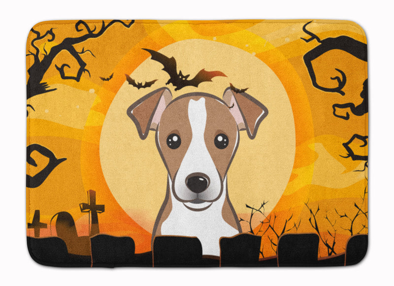 Halloween Jack Russell Terrier Machine Washable Memory Foam Mat BB1818RUG