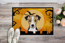 Halloween Jack Russell Terrier Doormat Indoor Outdoor 24H X 36W Front Door Mat Rugs for Entryway, Non Slip Washable Low Pile,