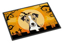 Halloween Jack Russell Terrier Doormat Indoor Outdoor 24H X 36W Front Door Mat Rugs for Entryway, Non Slip Washable Low Pile,