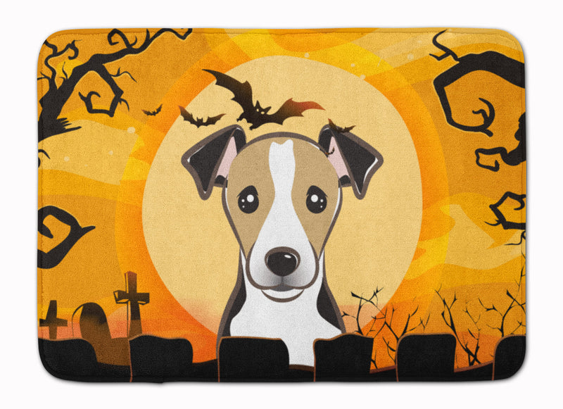 Halloween Jack Russell Terrier Machine Washable Memory Foam Mat BB1819RUG