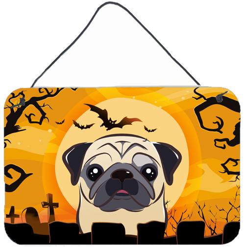 Halloween Fawn Pug Wall or Door Hanging Prints BB1820DS812