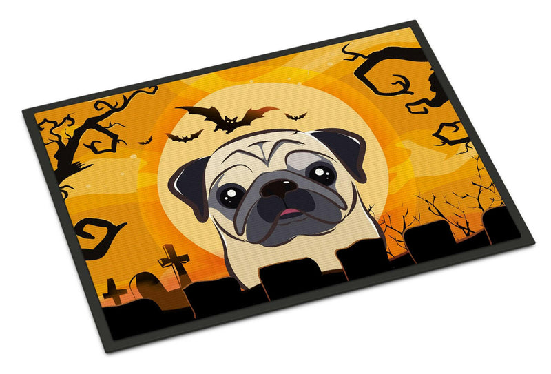 Halloween Fawn Pug Indoor or Outdoor Mat 24x36 BB1820JMAT