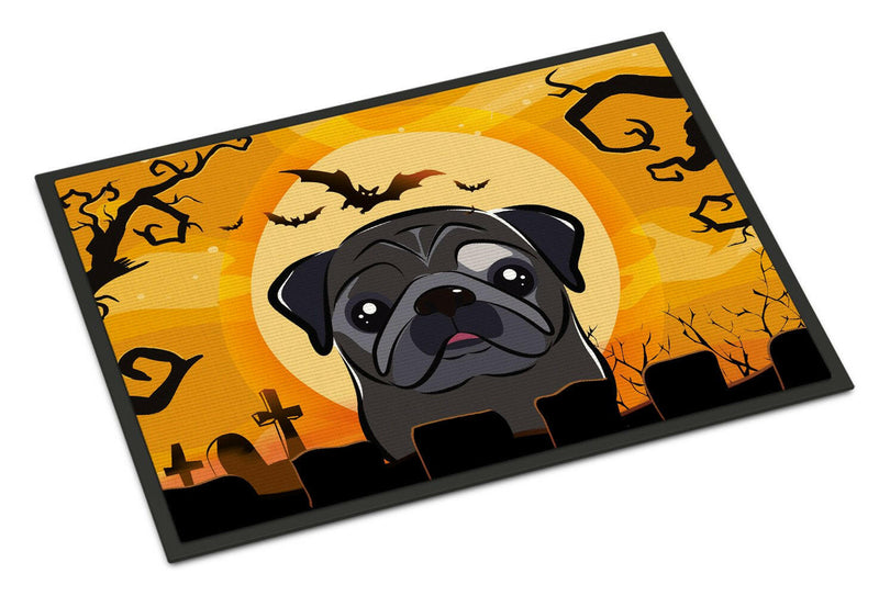 Halloween Black Pug Indoor or Outdoor Mat 24x36 BB1821JMAT