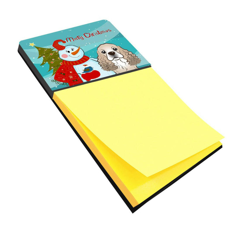 Snowman with Cocker Spaniel Sticky Note Holder BB1836SN