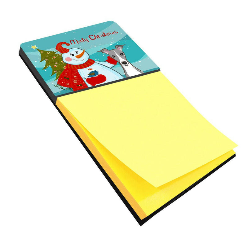 Snowman with Italian Greyhound Sticky Note Holder BB1856SN