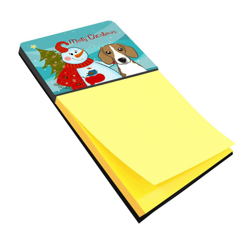 Snowman with Beagle Sticky Note Holder BB1859SN