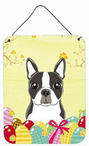 Boston Terrier Easter Egg Hunt Wall or Door Hanging Prints BB1885DS1216