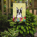 Boston Terrier Easter Egg Hunt Garden Flag - Outdoor Decorative Yard Flag BB1885GF