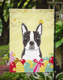 Boston Terrier Easter Egg Hunt Garden Flag - Outdoor Decorative Yard Flag BB1885GF