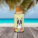 Boston Terrier Easter Egg Hunt   Beverage Insulator for slim cans BB1885MUK