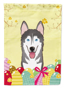 Alaskan Malamute Easter Egg Hunt Garden Flag - Outdoor Decorative Yard Flag BB1900GF