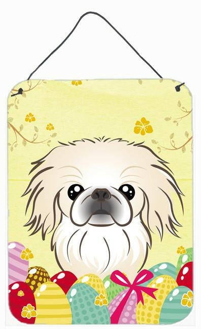 Pekingese Easter Egg Hunt Wall or Door Hanging Prints BB1903DS1216