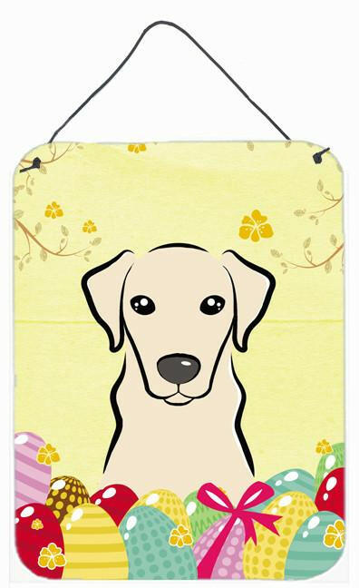 Yellow Labrador Easter Egg Hunt Wall or Door Hanging Prints BB1904DS1216