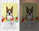 Boxer Easter Egg Hunt Ceramic Night Light Compact, UL-Certified, Ideal for Bedroom, Bathroom, Nursery, Hallway, Kitchen, 6x4x3, Multicolor